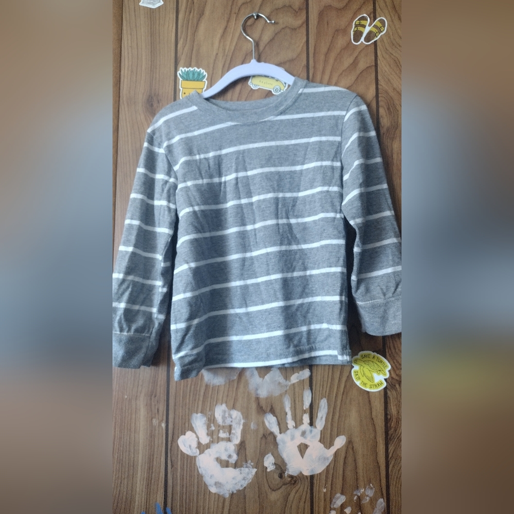 Gray striped long sleeve best offer